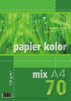 Papier ksero A4 120g 70ark. mix kolorów